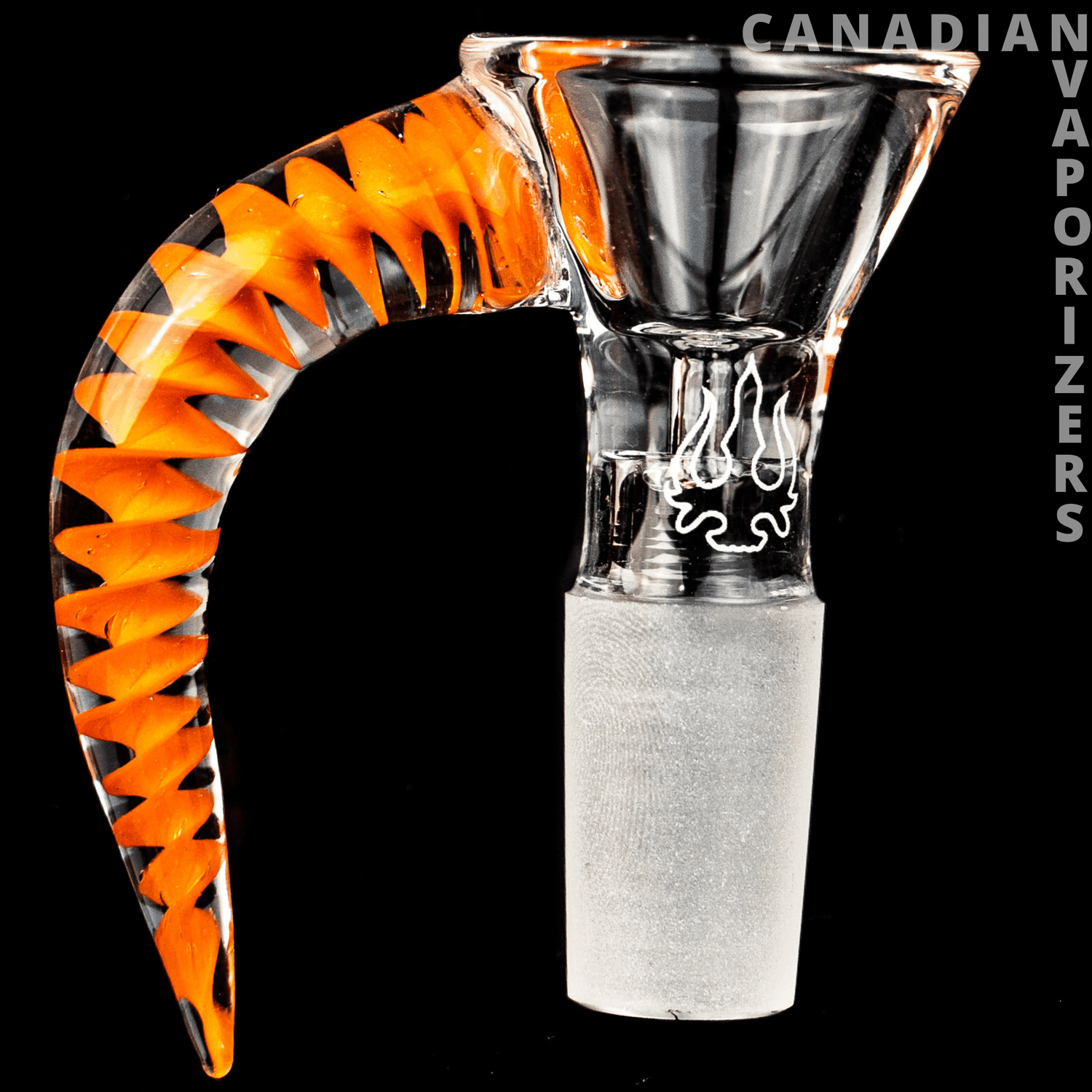 Orange | 14MM Hydros Horn Bowl - Canadian Vaporizers