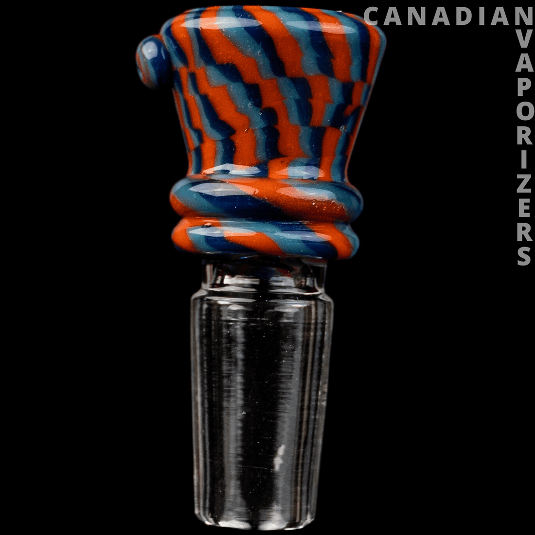 Orange/Blue/Teal | 14MM Hydros Funnel Bowl - Canadian Vaporizers