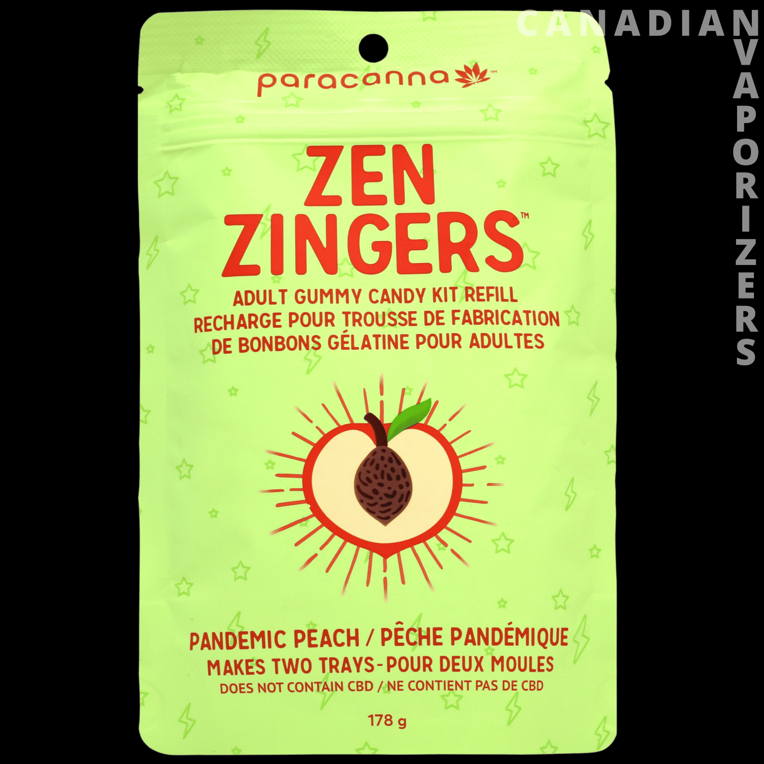 Paracanna Zen Zingers Gummy Mix Refill - Canadian Vaporizers