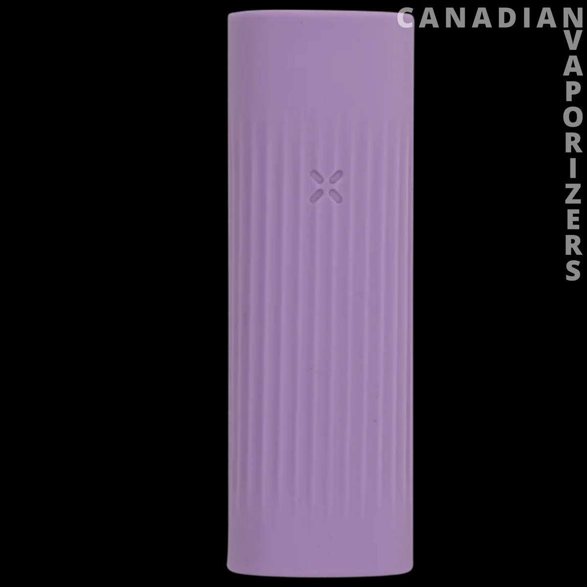 Pax Grip Sleeve - Lavender Pax grip sleeve with a ribbed texture and small embossed logo.