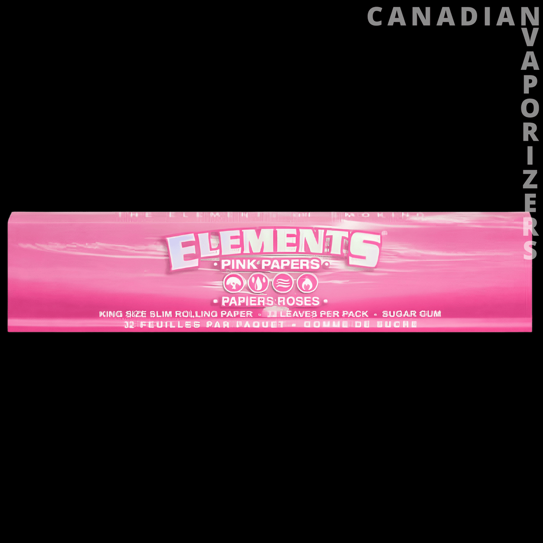 Pink King Size Slim Rolling Papers (Display of 50) - Canadian Vaporizers