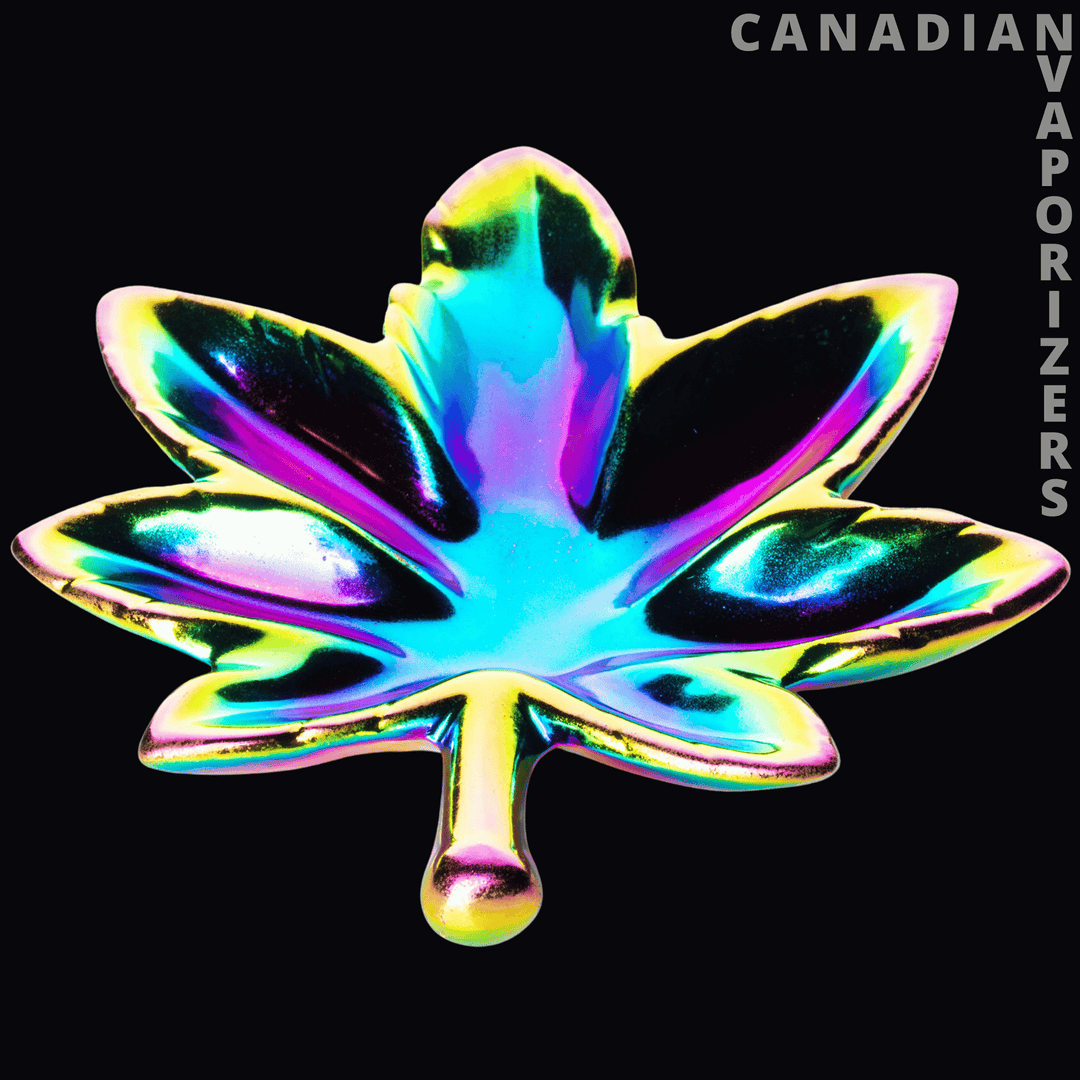 Porcelain Leaf Ashtray - Canadian Vaporizers