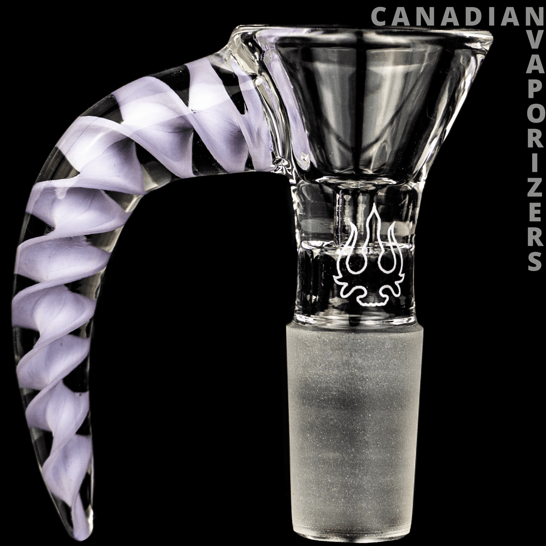 Purple | 14MM Hydros Horn Bowl - Canadian Vaporizers