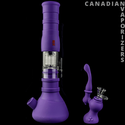 Purple | FLX Silicone Invertor Bong - Canadian Vaporizers