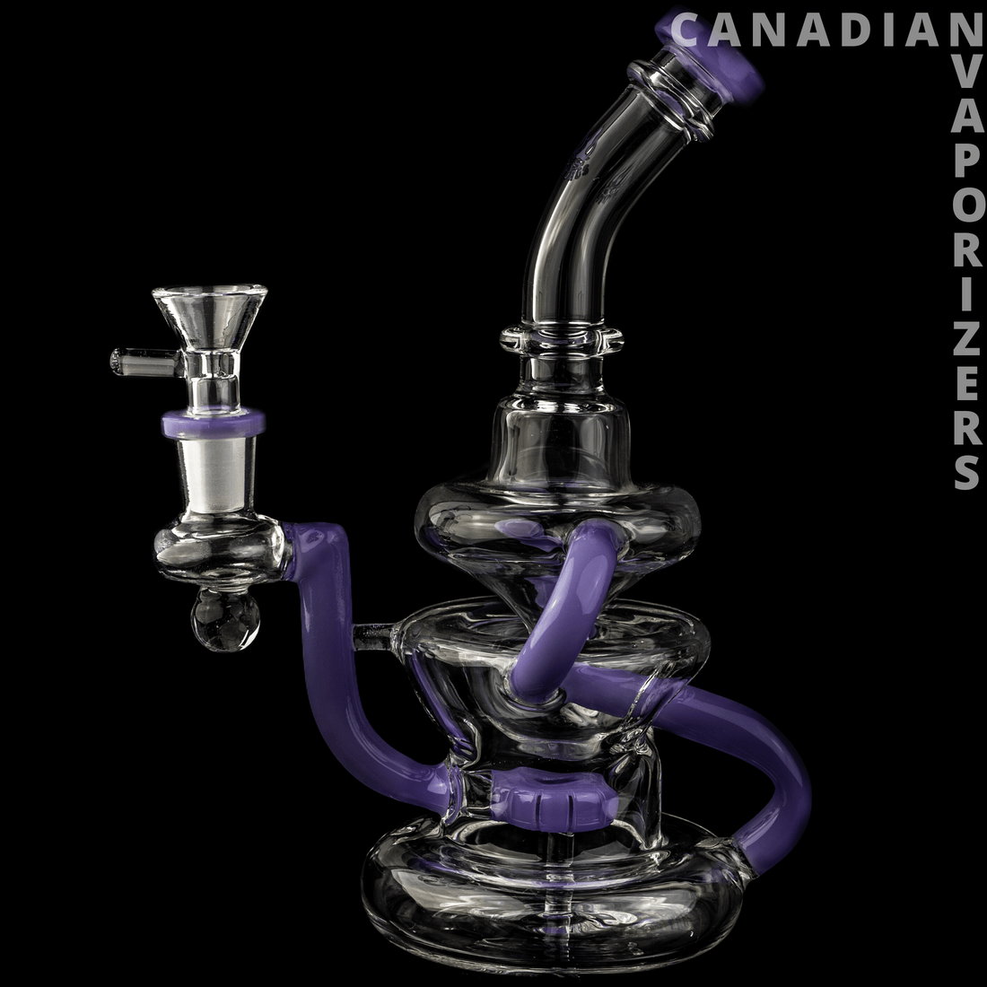 Purple | Hydros Glass Kliencycler - Canadian Vaporizers