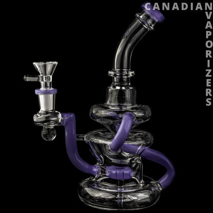 Purple | Hydros Glass Kliencycler - Canadian Vaporizers