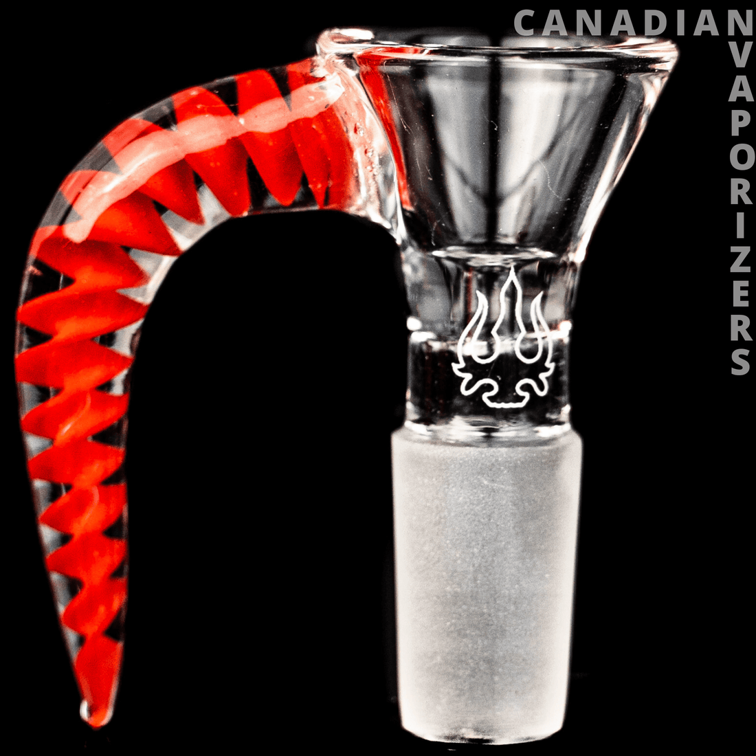Red | 14MM Hydros Horn Bowl - Canadian Vaporizers