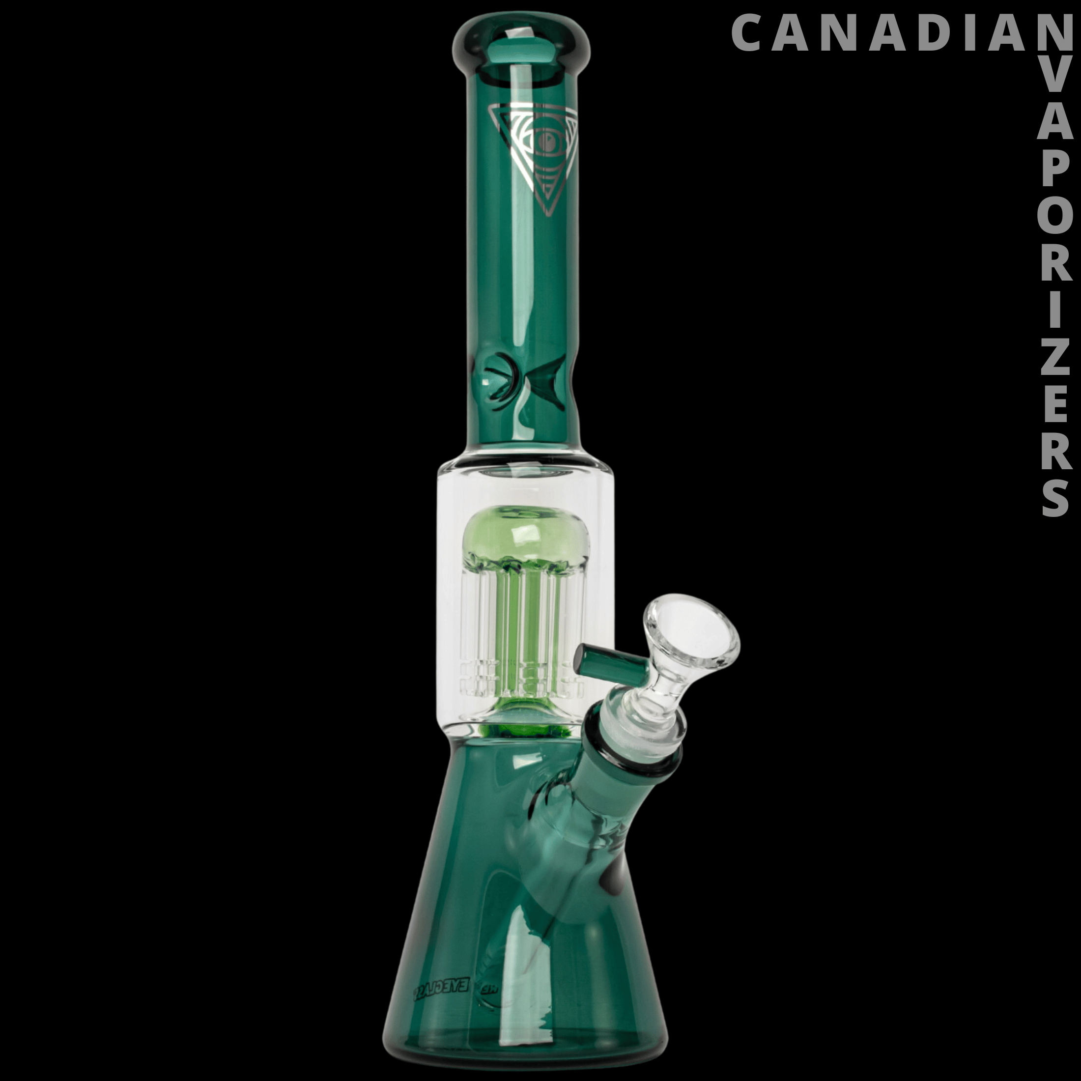 Red Eye Glass 11" Dual Chamber Beaker Tube - Canadian Vaporizers