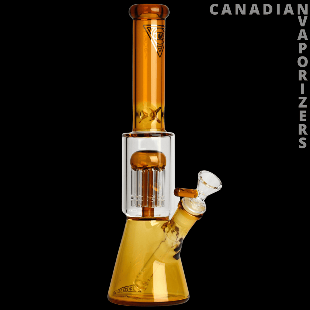 Red Eye Glass 11" Dual Chamber Beaker Tube - Canadian Vaporizers