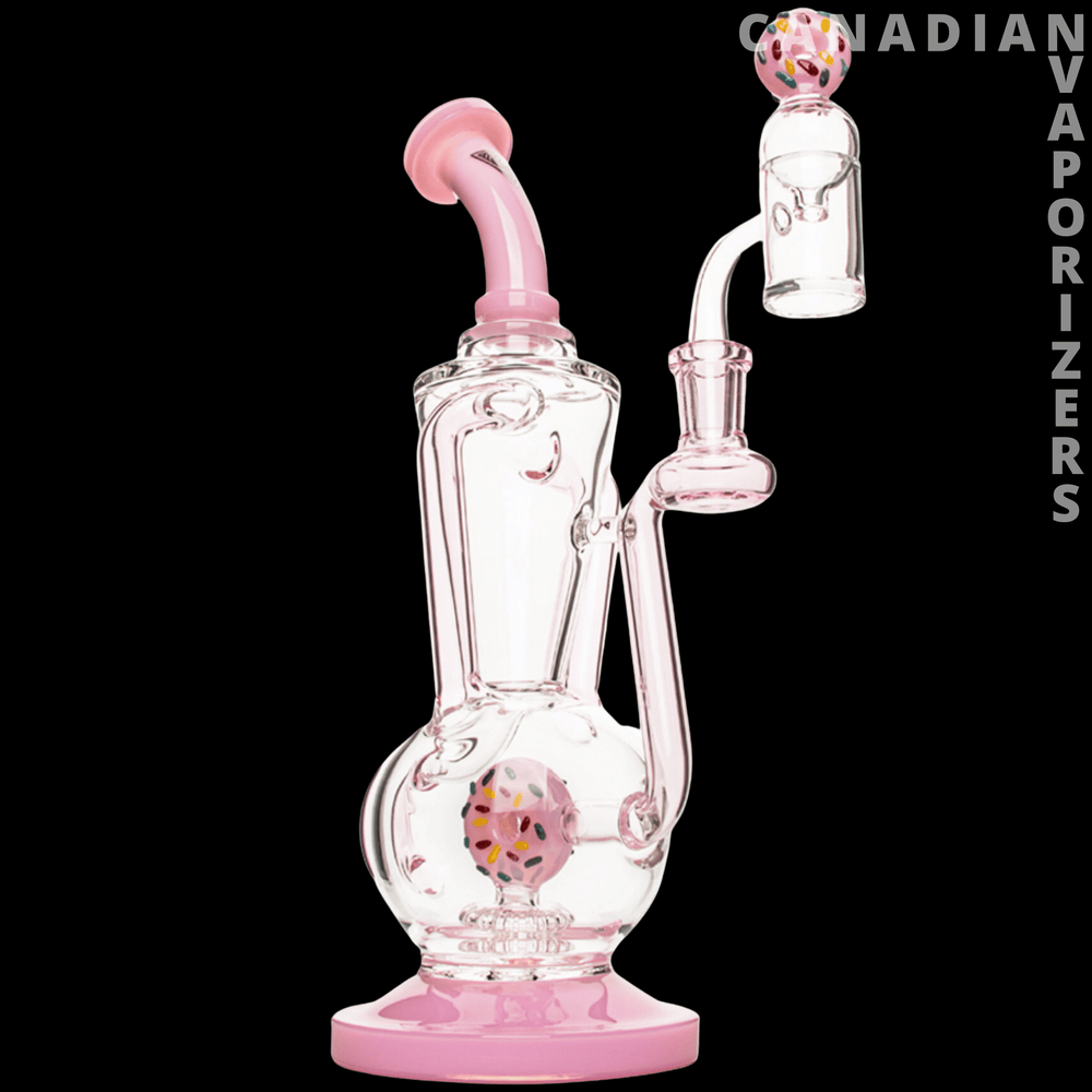 Red Eye Glass 11" Dunker Dual Uptake Concentrate Recycler - Canadian Vaporizers