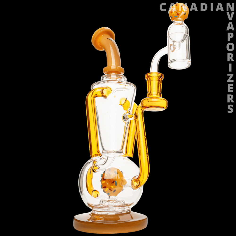 Red Eye Glass 11" Dunker Dual Uptake Concentrate Recycler - Canadian Vaporizers