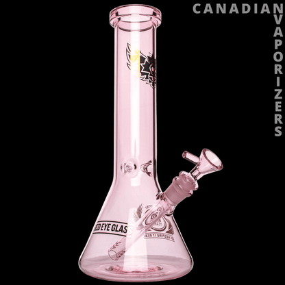 Red Eye Glass 12&quot; 20th Anniversary Beaker Base Water Pipe - Canadian Vaporizers