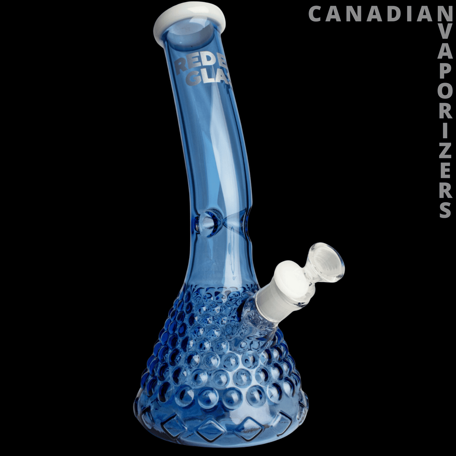 Red Eye Glass 12&quot; Cronus Lean Back Beaker Base Water Pipe - Canadian Vaporizers