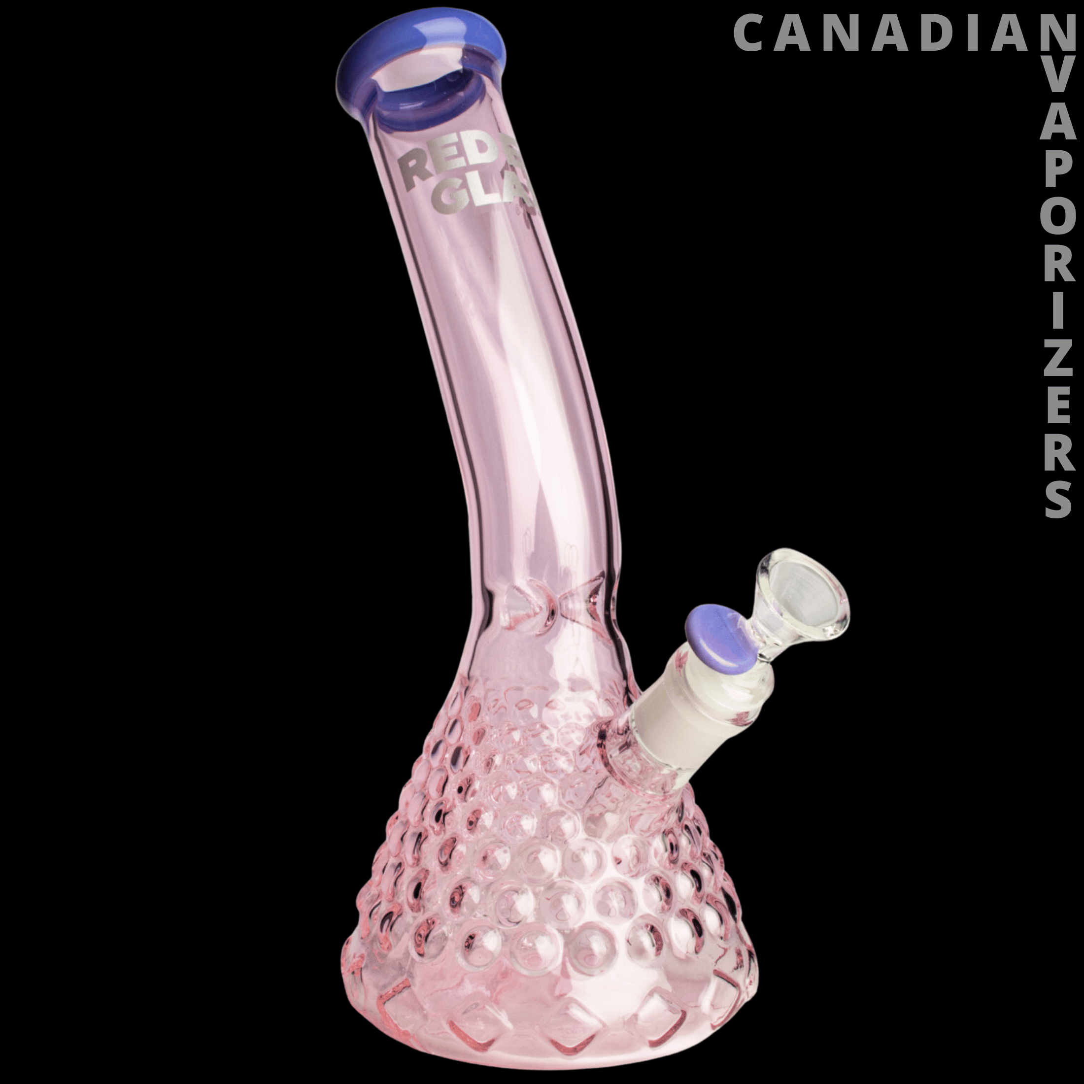 Red Eye Glass 12&quot; Cronus Lean Back Beaker Base Water Pipe - Canadian Vaporizers