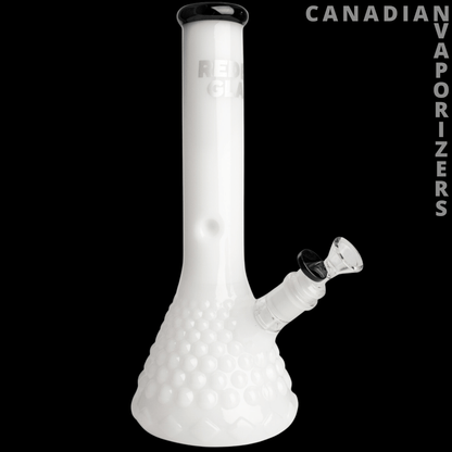 Red Eye Glass 12&quot; Hermes Beaker Base Water Pipe - Canadian Vaporizers