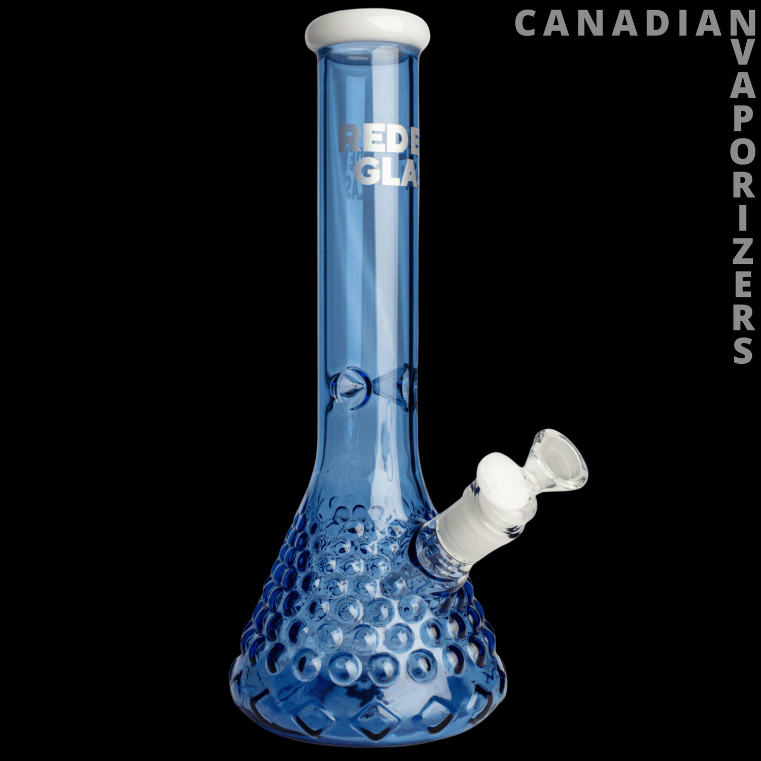 Red Eye Glass 12&quot; Hermes Beaker Base Water Pipe - Canadian Vaporizers