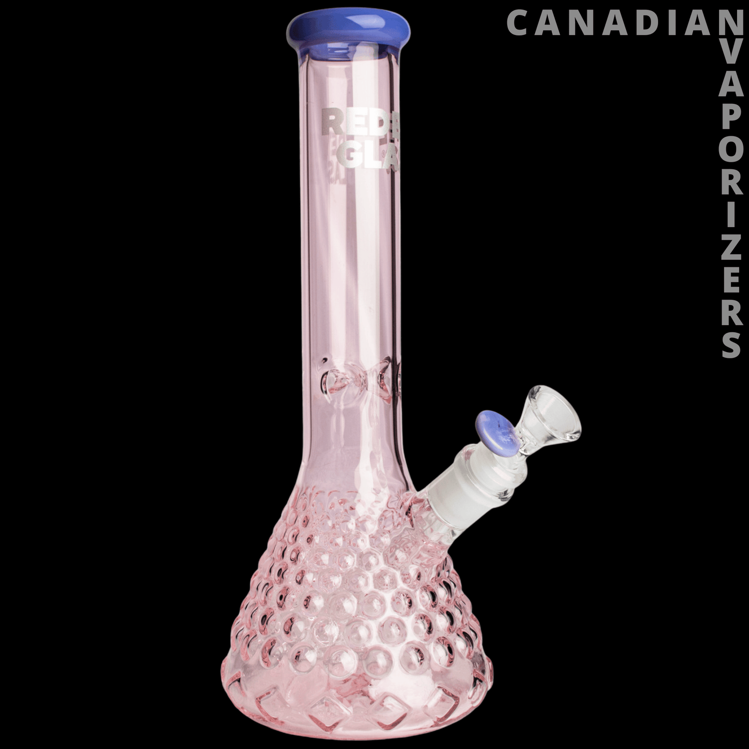 Red Eye Glass 12&quot; Hermes Beaker Base Water Pipe - Canadian Vaporizers