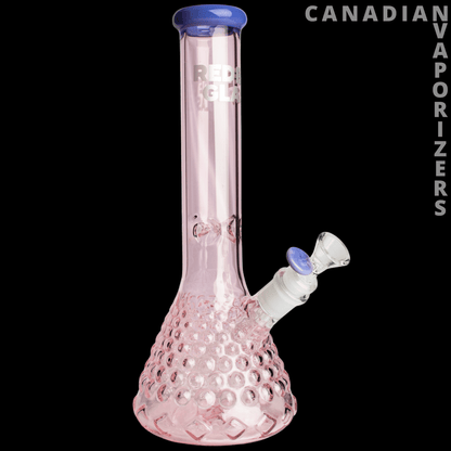 Red Eye Glass 12&quot; Hermes Beaker Base Water Pipe - Canadian Vaporizers
