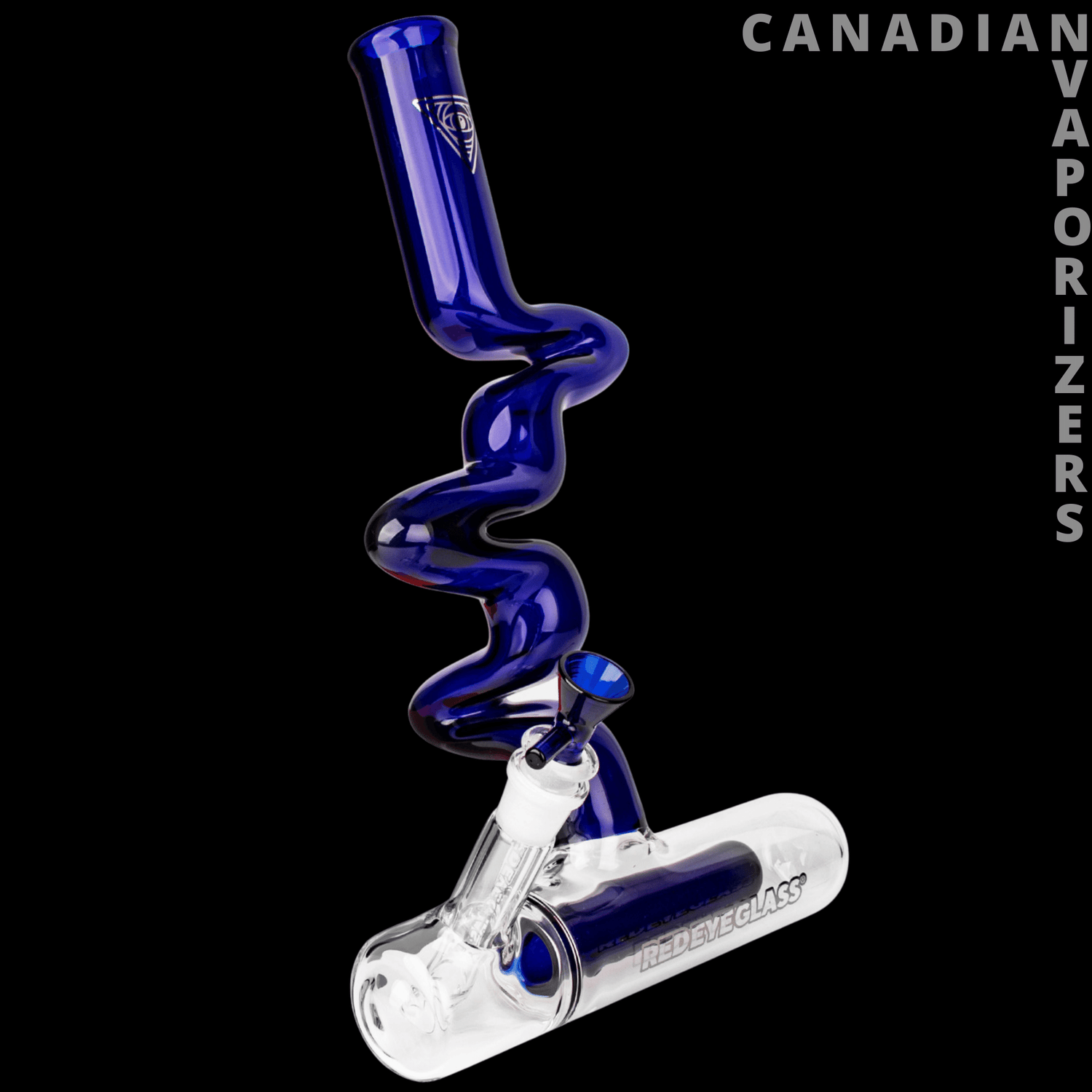 Red Eye Glass | 14&quot; 3-Arm Ziggy Water Pipe (Limited Edition) - Canadian Vaporizers