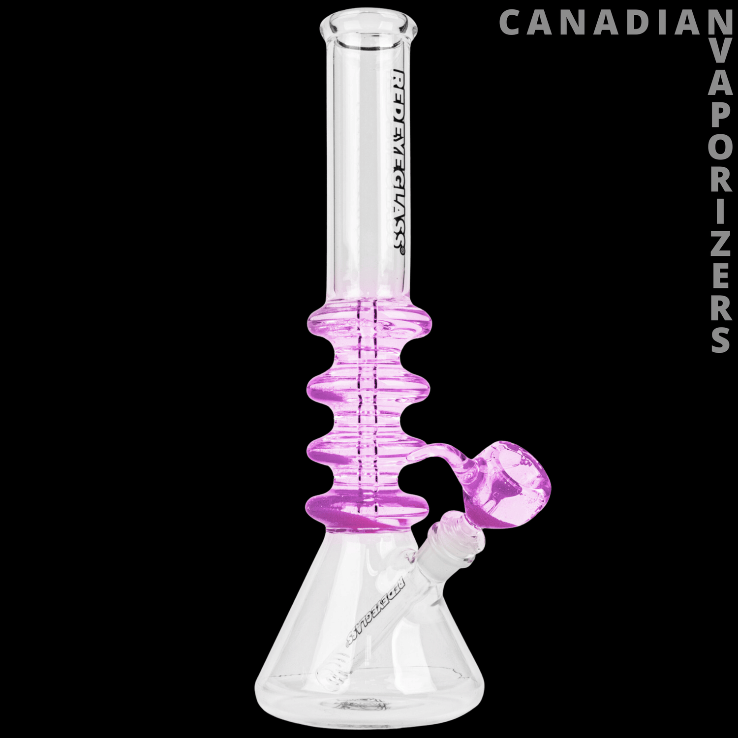 Red Eye Glass 14" Sparkle Liquid Tube - Canadian Vaporizers