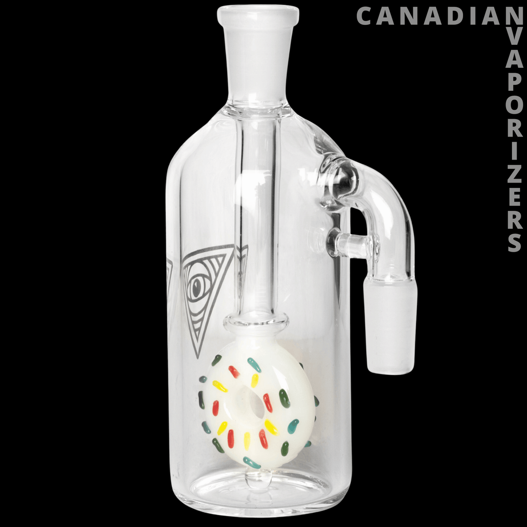 Red Eye Glass 14mm 90 Degree Donut Ash Catcher - Canadian Vaporizers