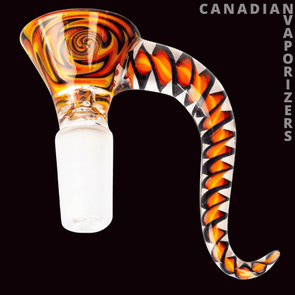 Red Eye Glass 14mm Carnival Cone Pull-Out - Canadian Vaporizers