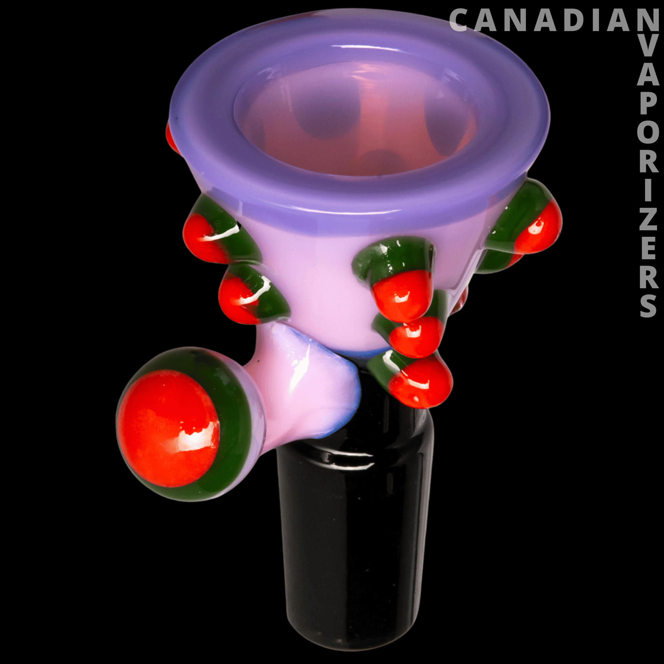 Red Eye Glass 14mm Pop Art Cone Pull-Out - Canadian Vaporizers