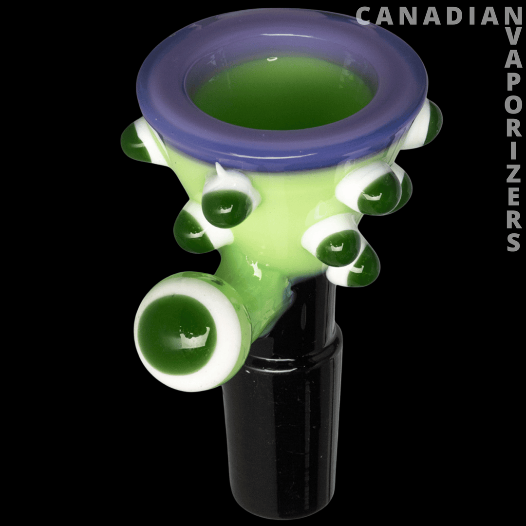 Red Eye Glass 14mm Pop Art Cone Pull-Out - Canadian Vaporizers