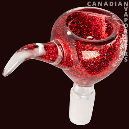 Red Eye Glass 14mm Sparkle Liquid Pull-Out - Canadian Vaporizers