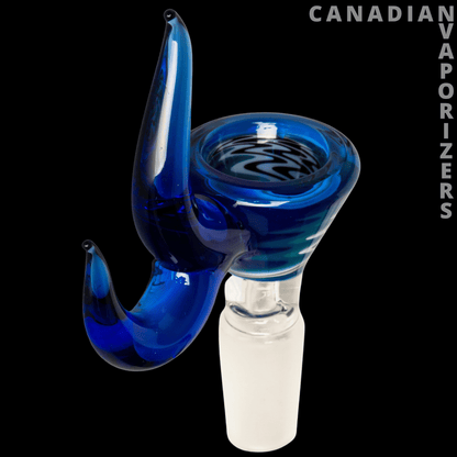 Red Eye Glass 14mm Wig-Wag Cone Pull-Out W/Dual Horn Handle - Canadian Vaporizers