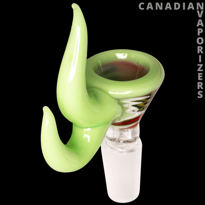 Red Eye Glass 14mm Wig-Wag Cone Pull-Out W/Dual Horn Handle - Canadian Vaporizers