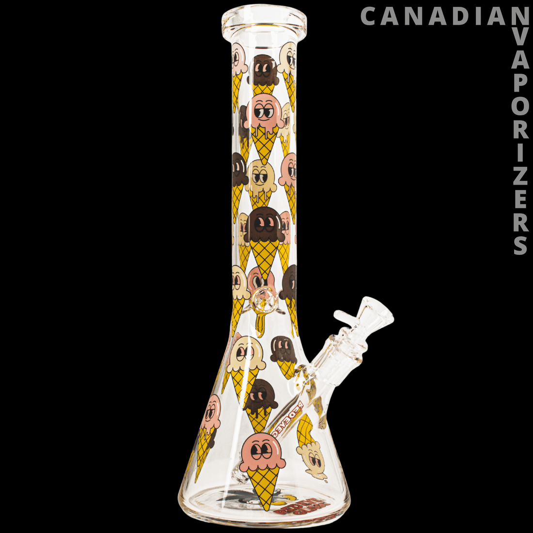 Red Eye Glass 15&quot; Ice Cream Dream Beaker Tube - Canadian Vaporizers