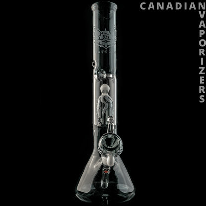 Red Eye Glass | 17&quot; Tall Glass-On-Glass Octopus Perc Beaker Tube W/Magnetic Lighter Holder and Octopus Pullout - Canadian Vaporizers