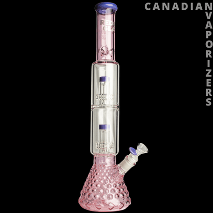 Red Eye Glass | 18&quot; Heracles Beaker Base Water Pipe - Canadian Vaporizers