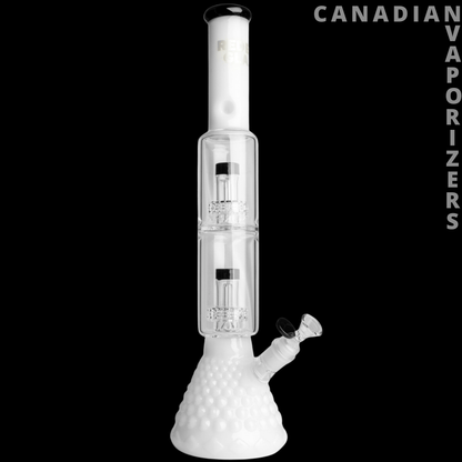 Red Eye Glass | 18&quot; Heracles Beaker Base Water Pipe - Canadian Vaporizers