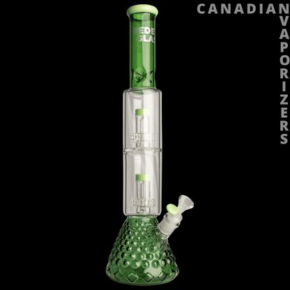 Red Eye Glass | 18&quot; Heracles Beaker Base Water Pipe - Canadian Vaporizers