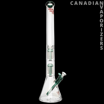 Red Eye Glass 24" 7mm Thick Wildwood Triple Chamber Beaker Base Water Pipe - Canadian Vaporizers