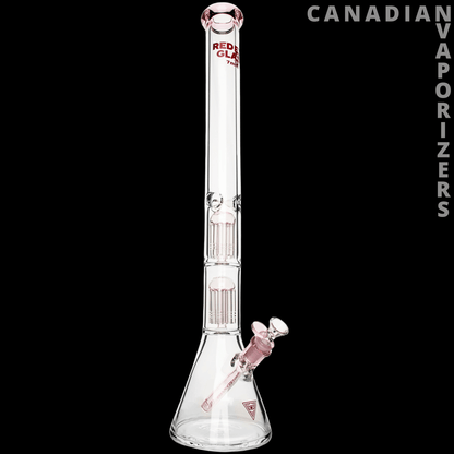 Red Eye Glass 24" 7mm Thick Wildwood Triple Chamber Beaker Base Water Pipe - Canadian Vaporizers