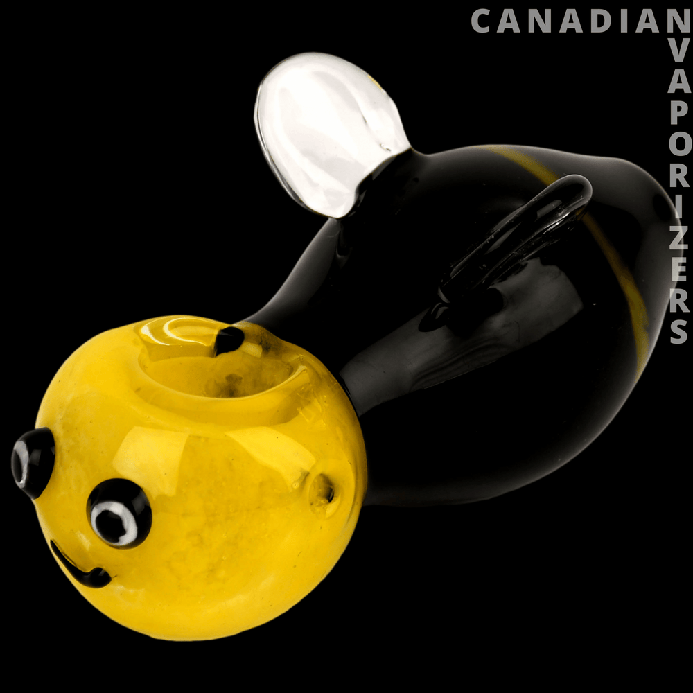 Red Eye Glass 3.5" Bee Hand Pipe - Canadian Vaporizers