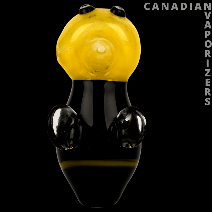 Red Eye Glass 3.5" Bee Hand Pipe - Canadian Vaporizers
