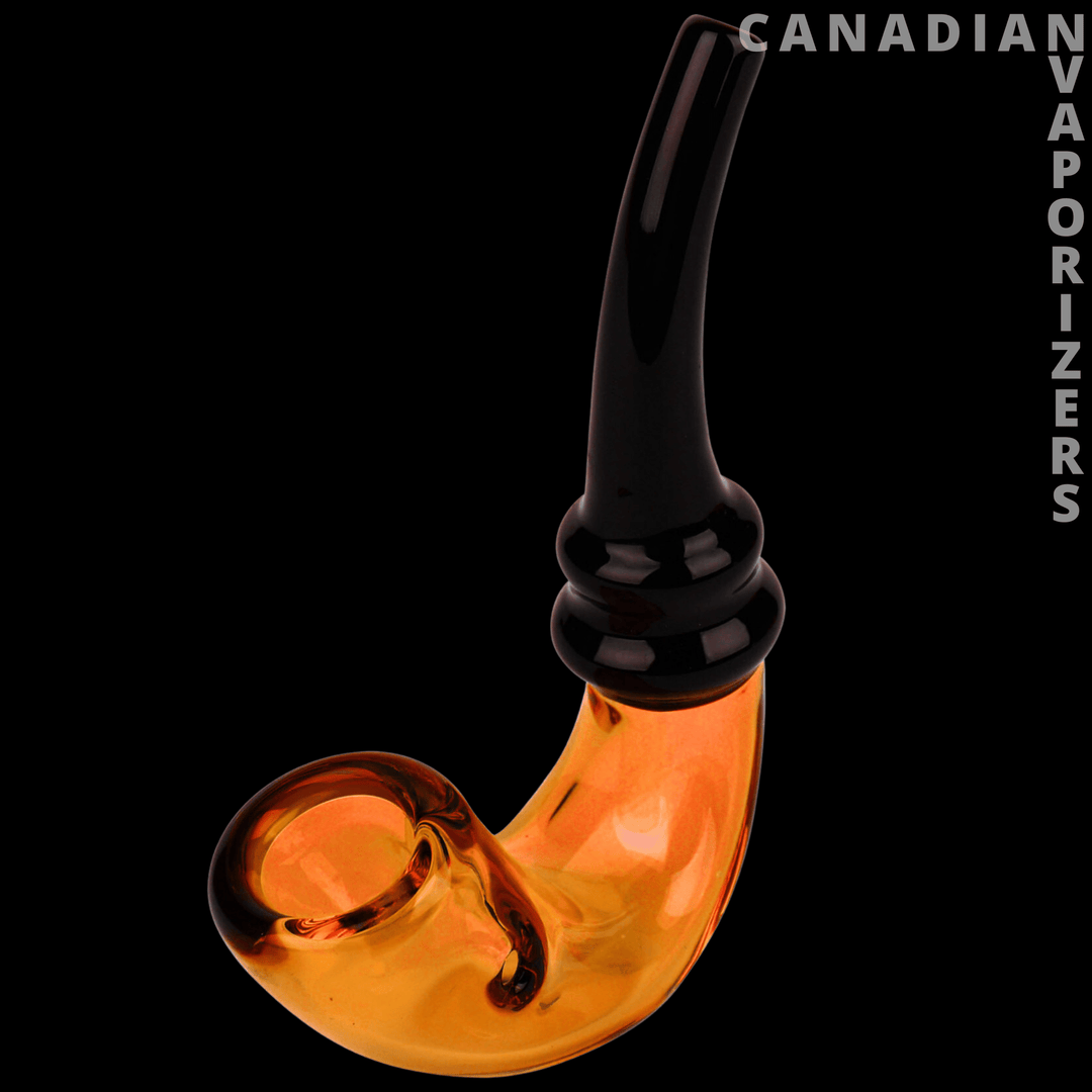 Red Eye Glass 3.5" Mod Sherlock Hand Pipe - Canadian Vaporizers