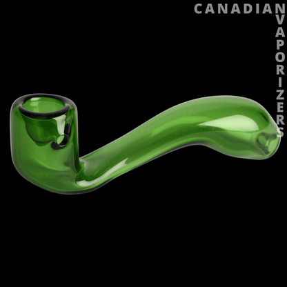 Red Eye Glass 5.5&quot; Sherlock Hand Pipe With Logo - Canadian Vaporizers