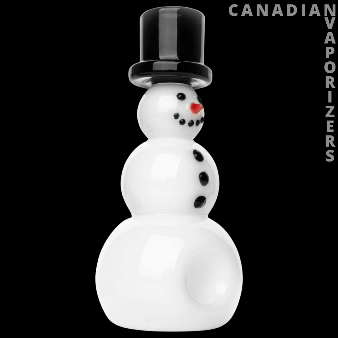 Red Eye Glass 5.5" Snowman Hand Pipe - Canadian Vaporizers