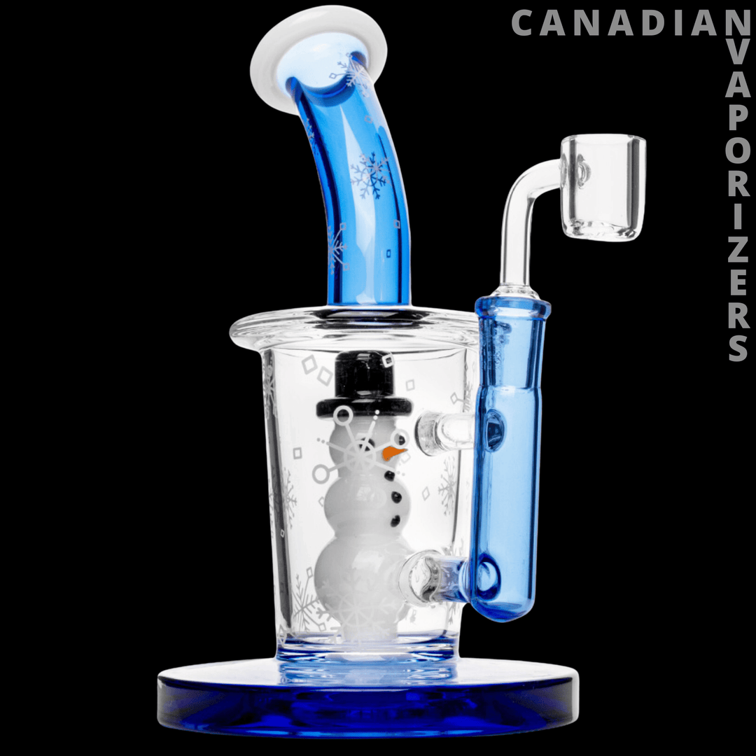 Red Eye Glass 8" Snowman Concentrate Rig - Canadian Vaporizers