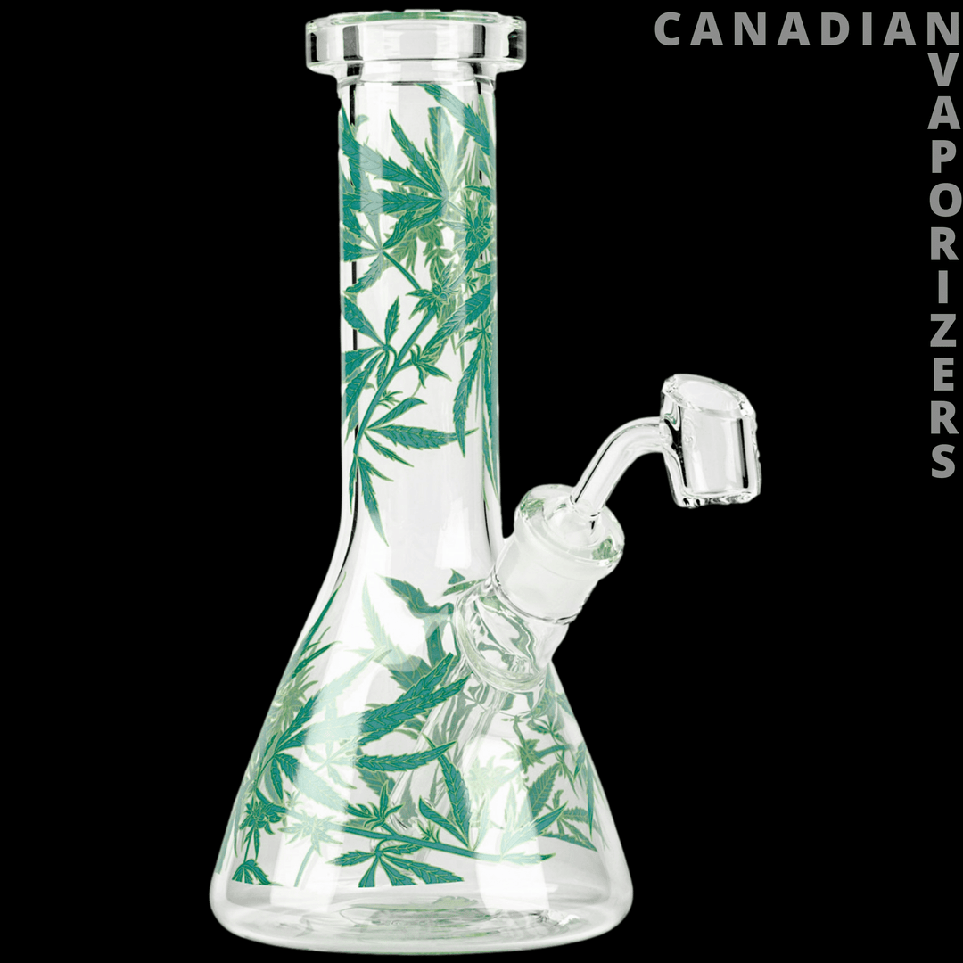 Red Eye Glass | 8.5" Leaf Concentrate Beaker - Canadian Vaporizers