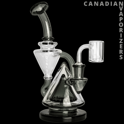 Red Eye Glass 8.5" Three-Step Concentrate Recycler - Canadian Vaporizers