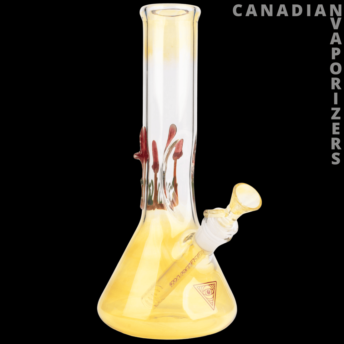 Red Eye Glass 9&quot; Mushroom Beaker - Canadian Vaporizers