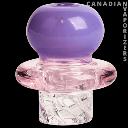 Red Eye Glass Button Whirlpool Carb Cap - Canadian Vaporizers