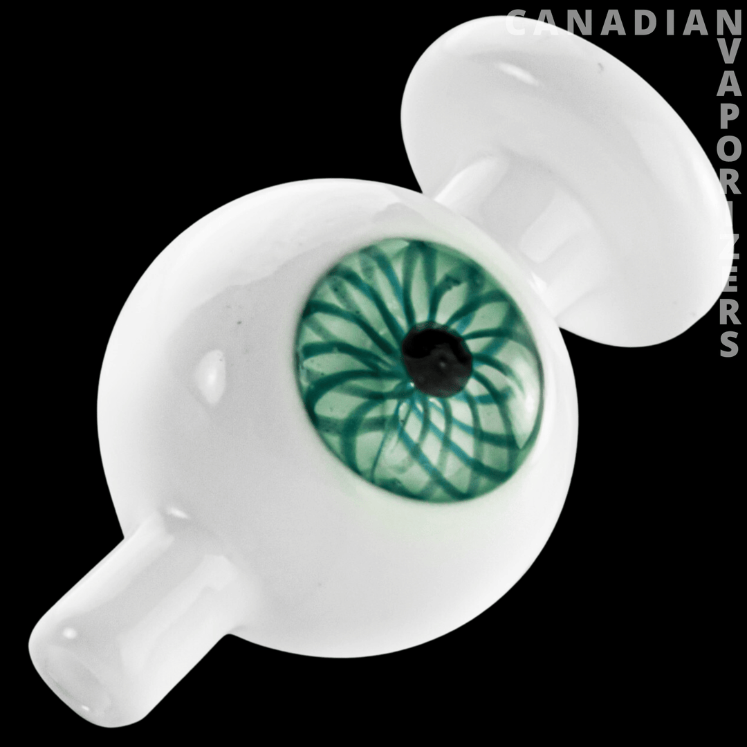 Red Eye Glass Eyeball Bubble Carb Cap - Canadian Vaporizers