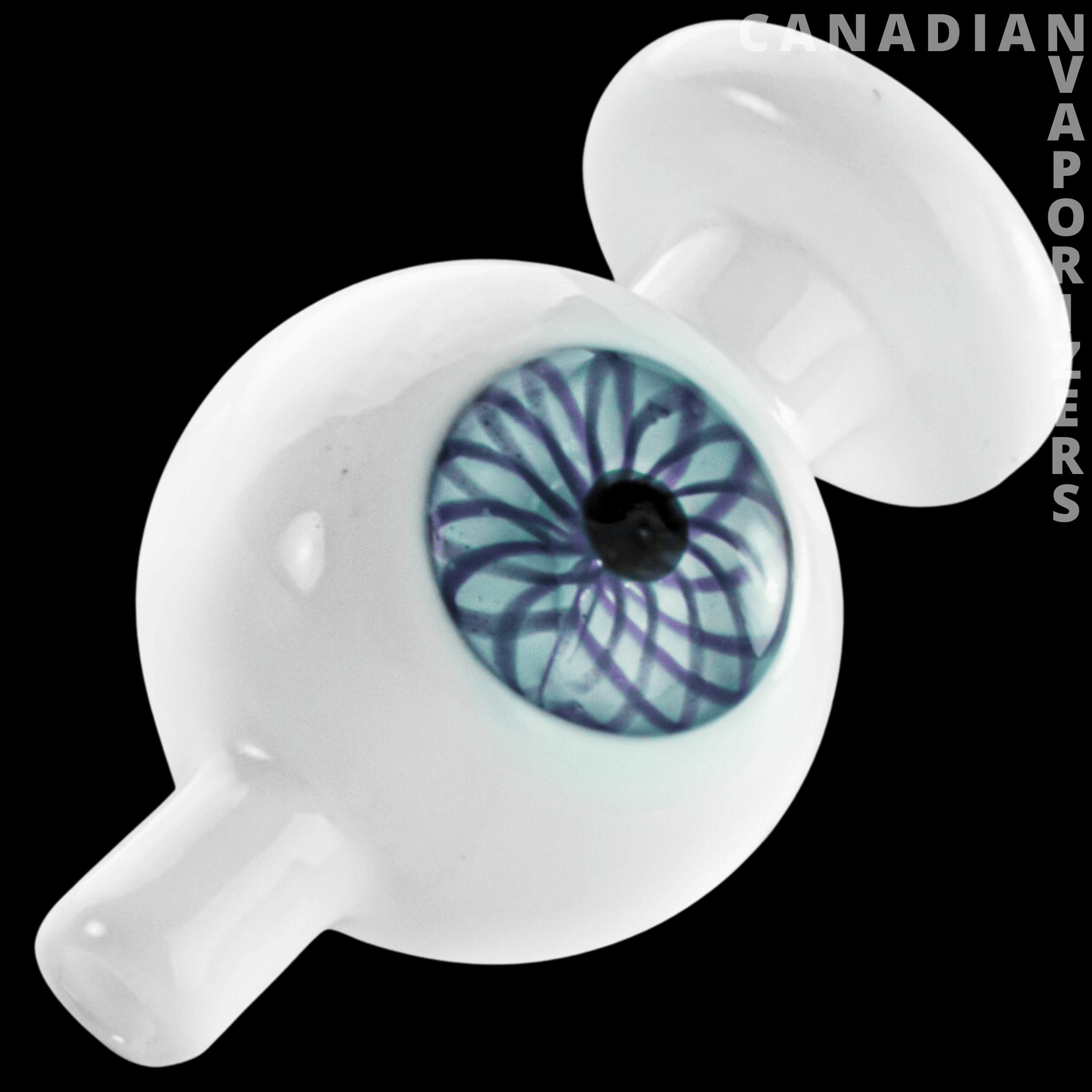 Red Eye Glass Eyeball Bubble Carb Cap - Canadian Vaporizers